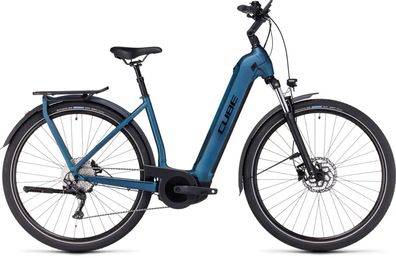 Cube Kathmandu Hybrid One 750 Electric Bike in Blue-2