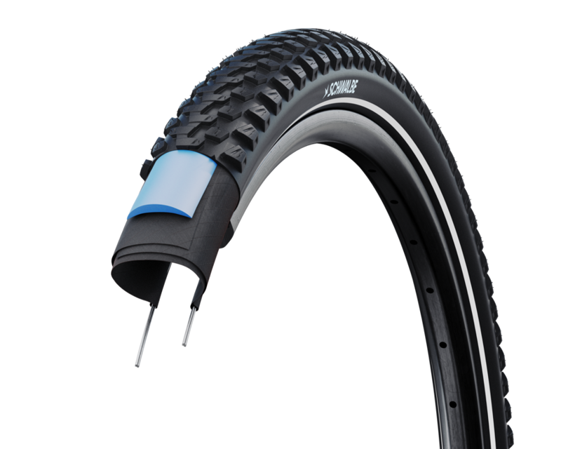Schwalbe Marathon Plus 26-inch MTB SmartGuard Tyre in Black/Reflex-1