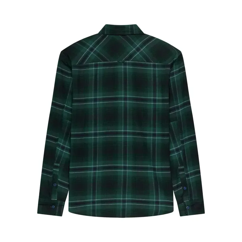 Fox Survivalist Stretch Flannel Long Sleeve Shirt in Deep Fern-1