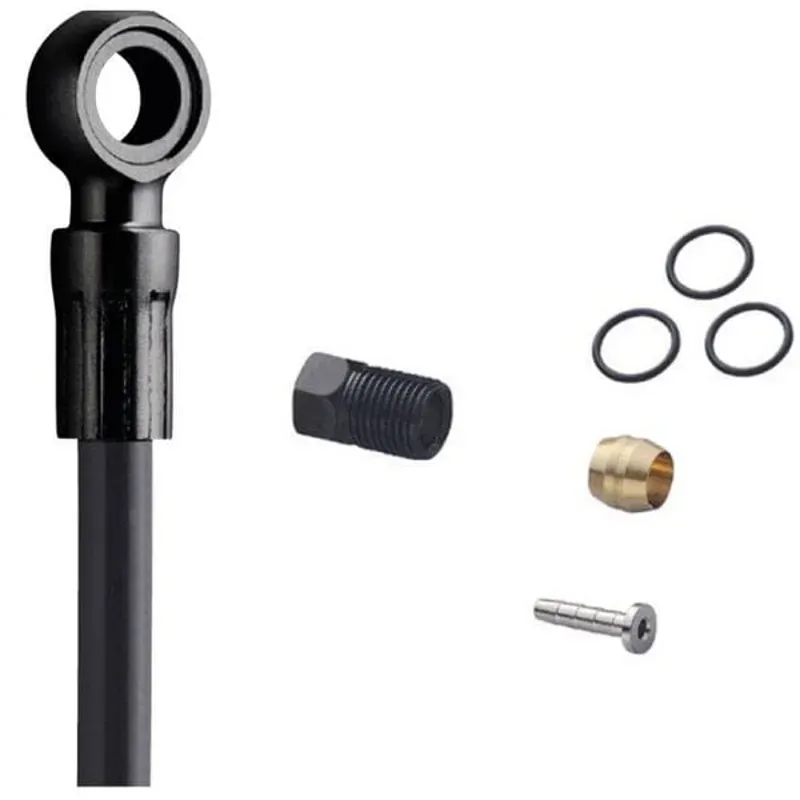 Shimano BH90SBM hose Banjo Cnct RR BK/ BK Black rear