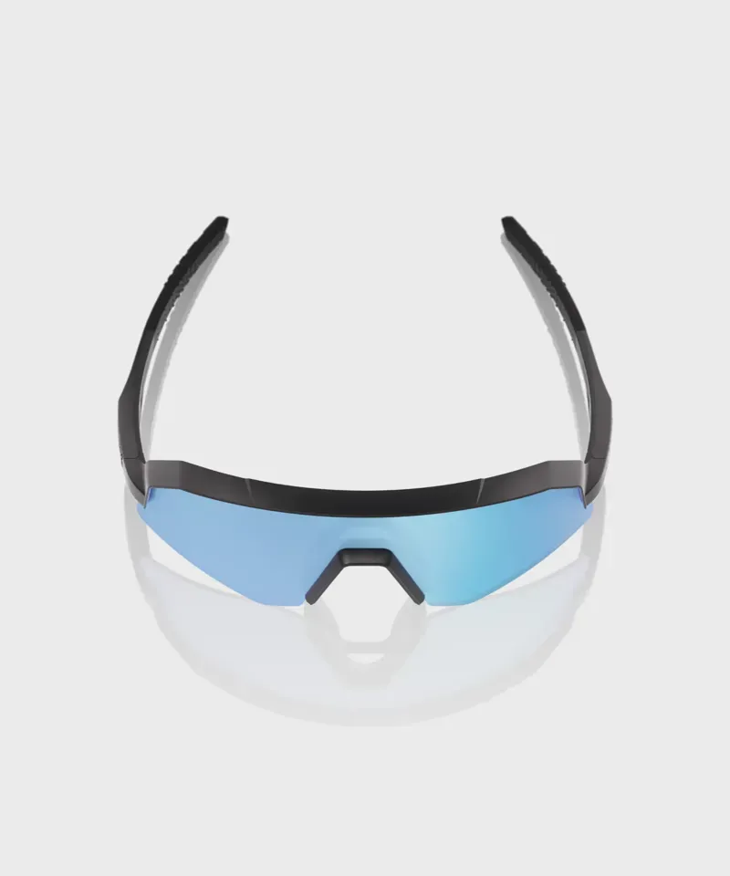 100% Youth Slendale Glasses in Matte Black/HiPER Blue Mirror Lens-3