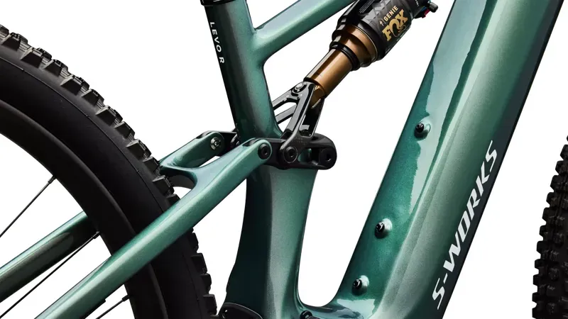 Specialized S-Works Turbo Levo R eMountain Bike in Gloss Fjord Metallic-5