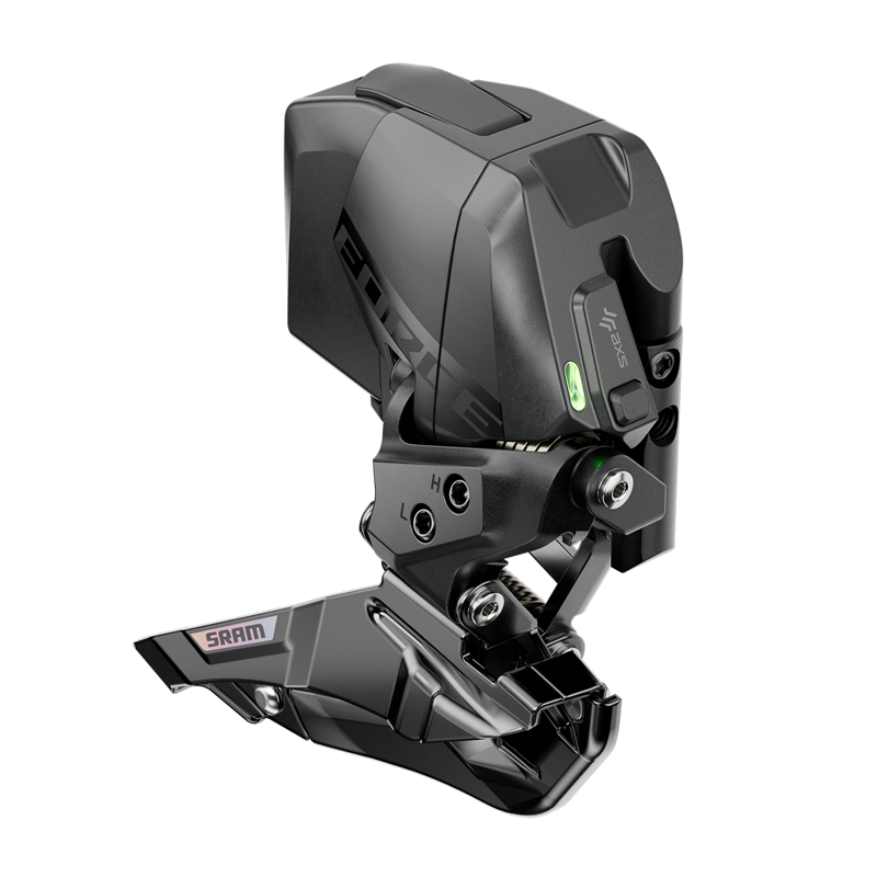 SRAM Force AXS E1 Braze-on Front Derailleur w/ Tool/Wedges in Black-2