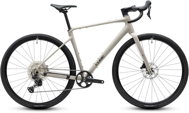 2027 Cube Nuroad EX Gravel Bike in Oat Grey/Black