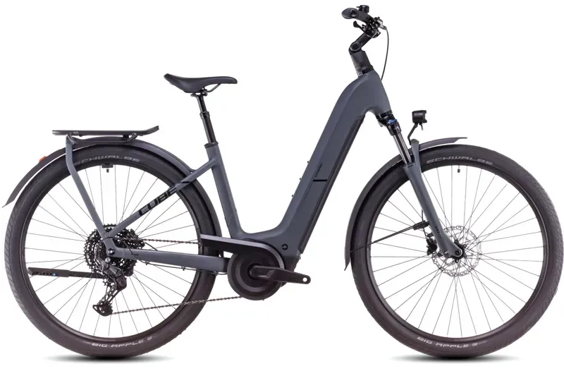 Cube Kathmandu Hybrid One 800 Hybrid Bike in Shadow Grey/Black