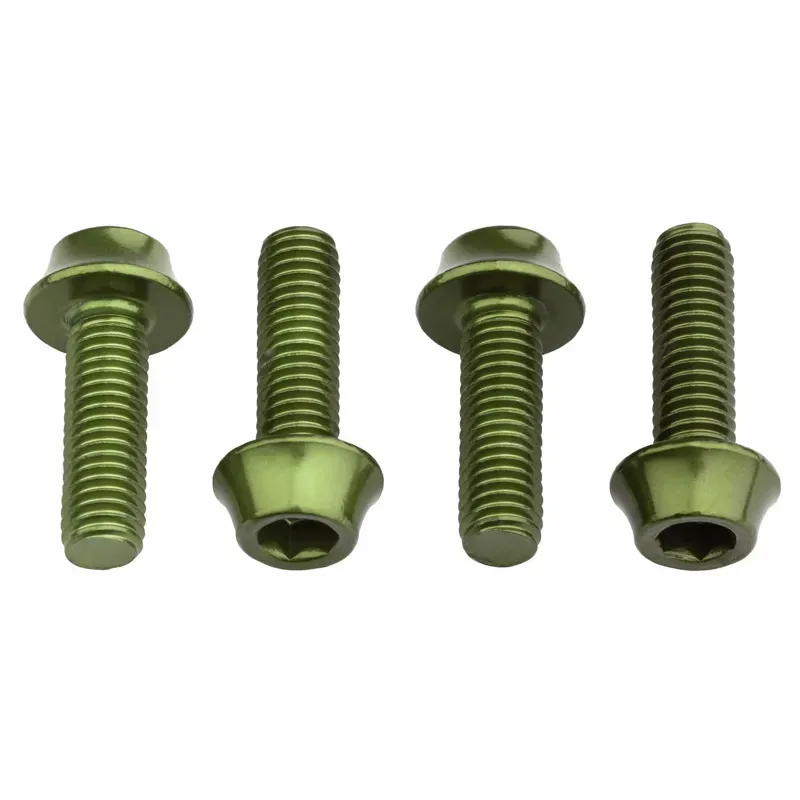 Wolf Tooth Aluminum Water Bottle Cage Bolts in Olive