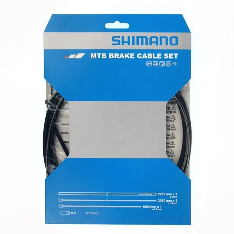 Shimano XTR MTB Brake Cable Set Black one size