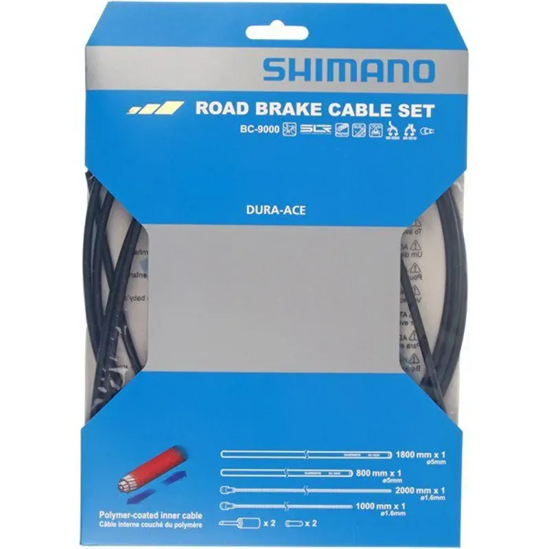 Shimano CABLE POLY D/Ace Brake Set BK Black one size