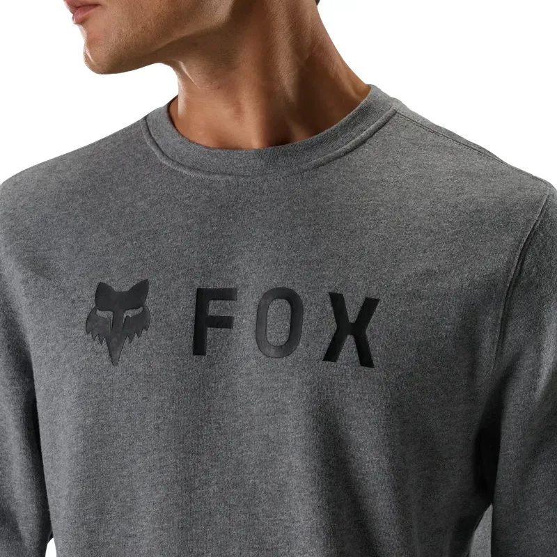 Fox Absolute Fleece Crew Sweatshirt in Heather Graphite-4